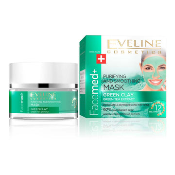 Masca purifiere si netezire Eveline Facemed Green Clay 50 ml