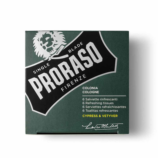 Servetele revigorante Proraso Cypress & Vetyver