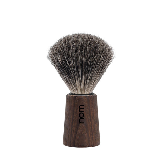 Pamatuf Pure Badger cu par de bursuc cu maner din lemn de frasin Theo 81 Dark Ash