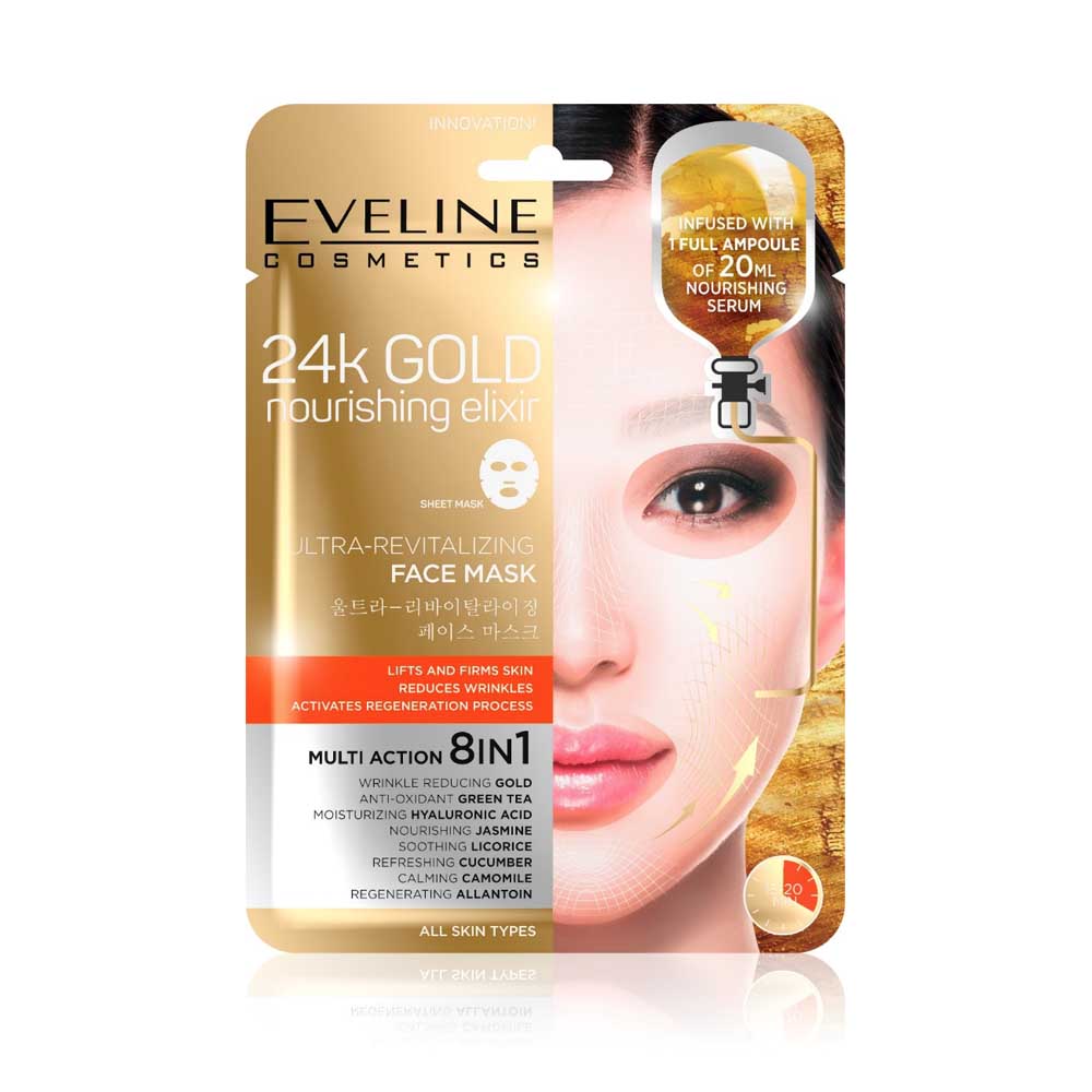 Masca de fata Eveline Korean 24K Gold Ultra