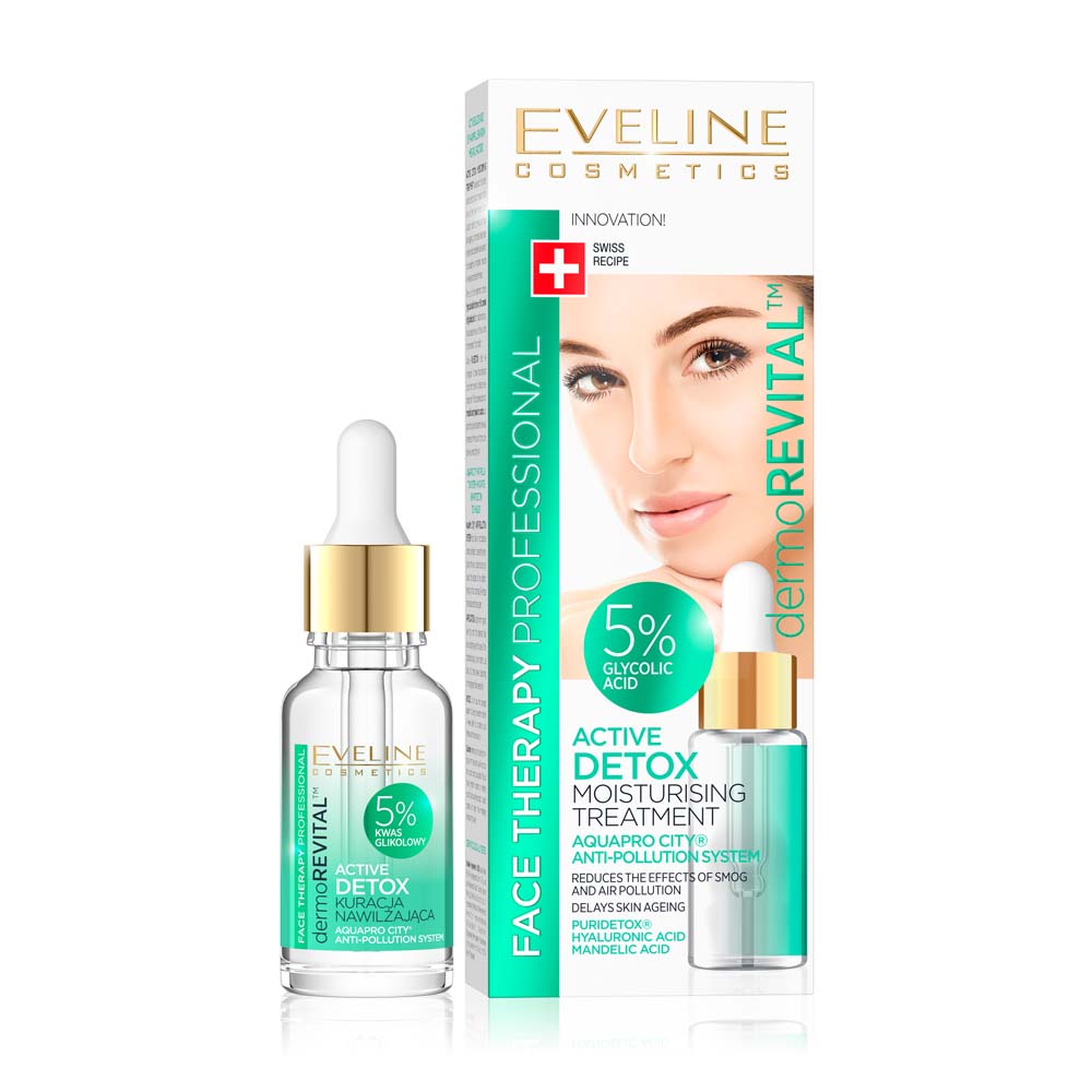 Tratament pentru fata Eveline Face Therapy Dermorevital Detox Moisturising 18 ml