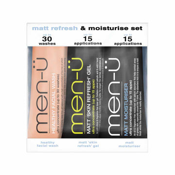 Set ingrijire faciala hidratanta Men-U 3x15 ml