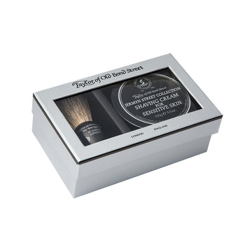 Set cadou Taylor of Old Bond Street cu pamatuf Pure Badger si crema de barbierit Jermyn Street