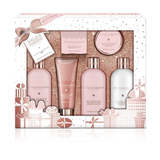 Set cadou Baylis&Harding Jojoba Silk& Almond Oil Tray Set