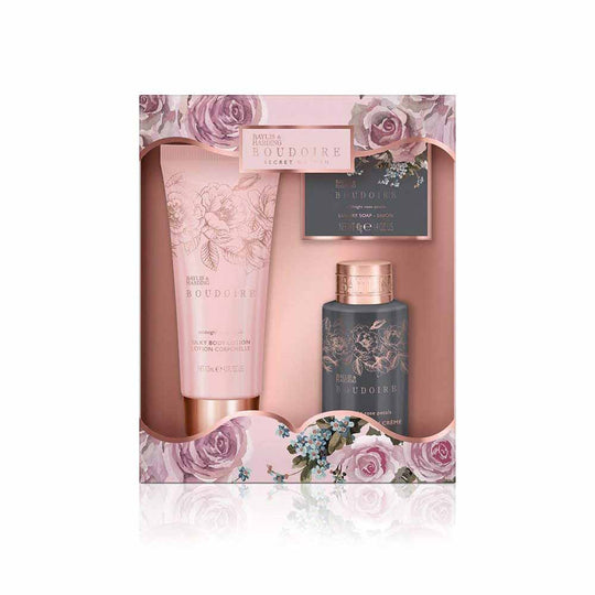 Set cadou Baylis&Harding Boudoire Midnight Rose Petals Trio Set