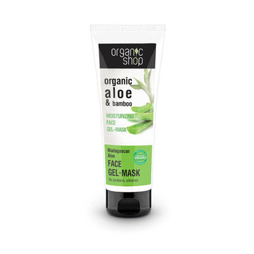 Masca-gel hidratanta de fata Organic Shop Madagaskan Aloe 75 ml