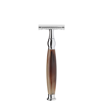 Aparat de ras clasic Safety Razor cu maner de corn de bivol cu cap piaptan inchis Sophist R 42 SR