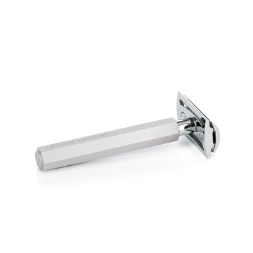 Aparat de ras clasic Safety razor cu maner din aluminiu anodizat si piaptan inchis Muehle Hexagon R HXG PURE SR