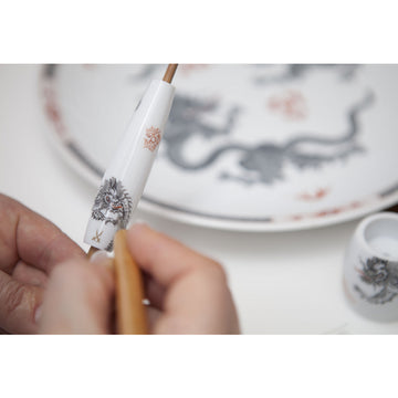 Aparat de ras compatibil Gillette Fusion si maner de portelan ED MEISSEN F