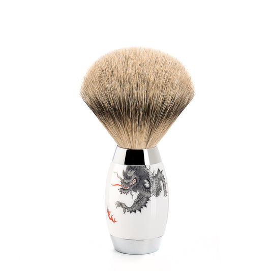 Pamatuf Silvertip Badger cu maner de portelan 493 ED MEISSEN