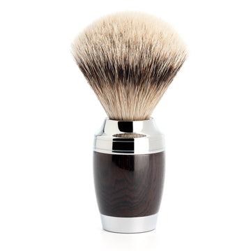 Pamatuf Silvertip Badger cu par de bursuc si maner din lemn African Blackwood 091 H 75