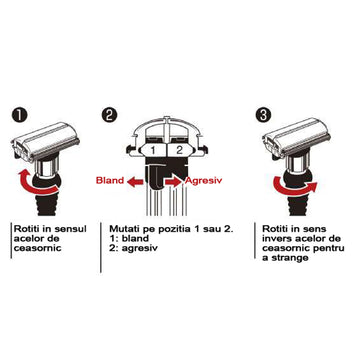 Aparat de ras clasic tip butterfly Feather DER-A