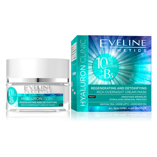 Crema masca de noapte Eveline Hyaluron Clinic 50 ml