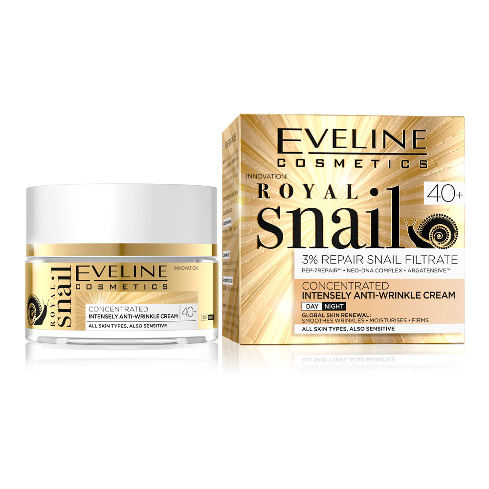 Crema concentrata de zi si noapte Eveline Royal Snail 40+ 50 ml
