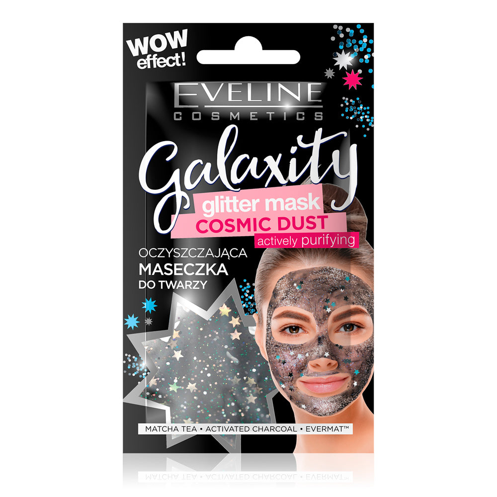 Masca de fata cu sclipici Eveline Galaxity Cosmic Dust 10 ml