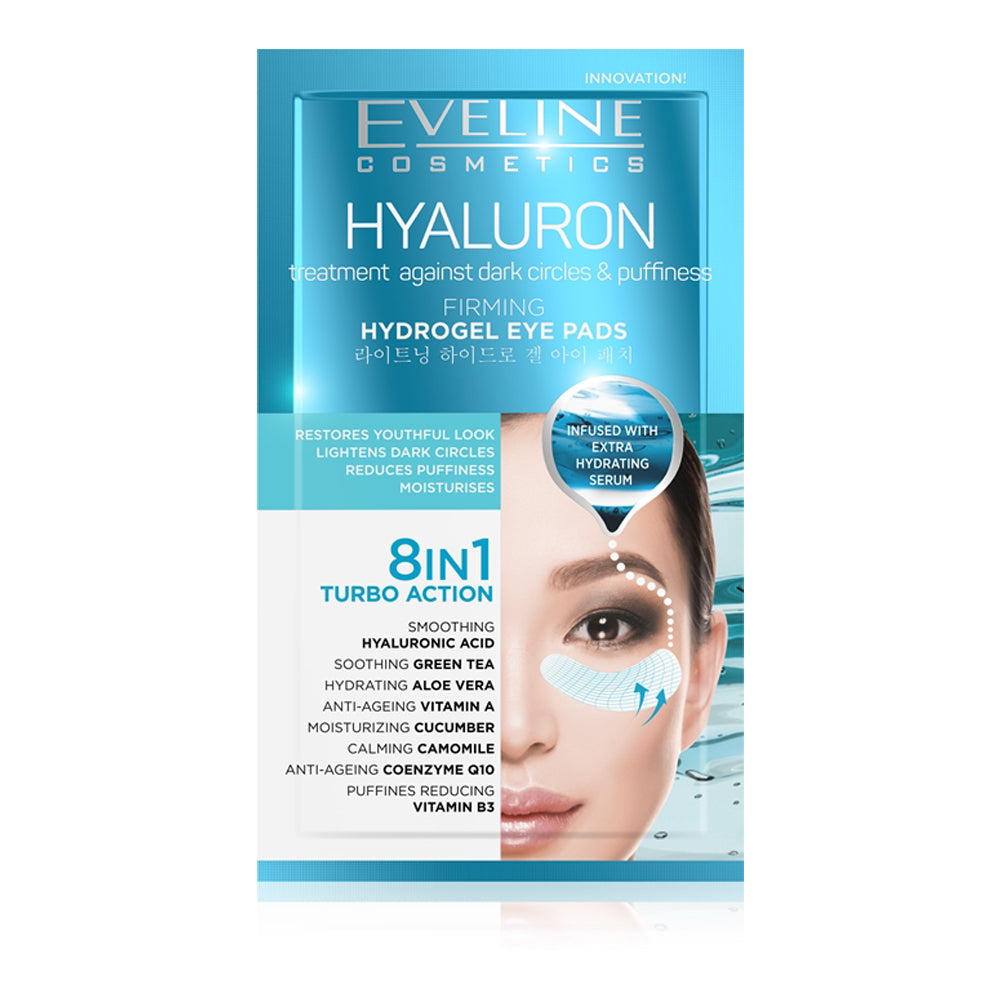 Plasturi hidrogel pentru ochi Eveline Hyaluron 8in1