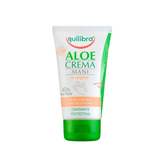 Crema cu aloe pentru maini si unghii Equilibra 75 ml