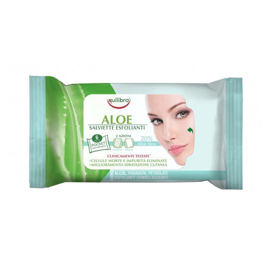 Servetele exfoliante cu aloe Equilibra