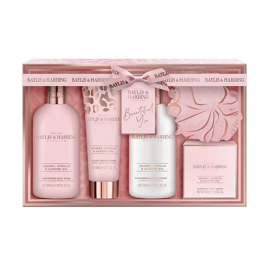 Set cadou Baylis & Harding Jojoba Vanilla & Almond Oil 5 piese
