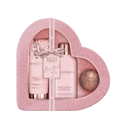 Set cadou Baylis & Harding Jojoba Vanilla & Almond Oil Heart set