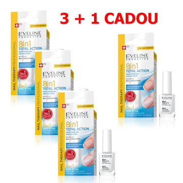Tratament unghii 8 in 1 Eveline 3 + 1 CADOU