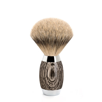 Pamatuf Silvertip Badger cu par de bursuc si maner din lemn de stejar de mlastina si argint 493 ED 3