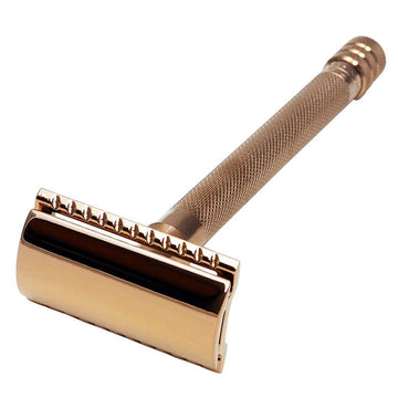 Aparat de ras clasic Safety Razor Merkur 24C Rose Gold