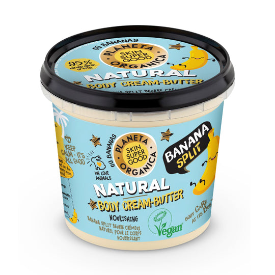 Crema-unt de corp natural Skin Super Good Banana Split 360 ml