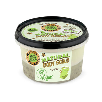 Scrub de corp Skin Super Good Organic Matcha and Chia Seeds 250 ml