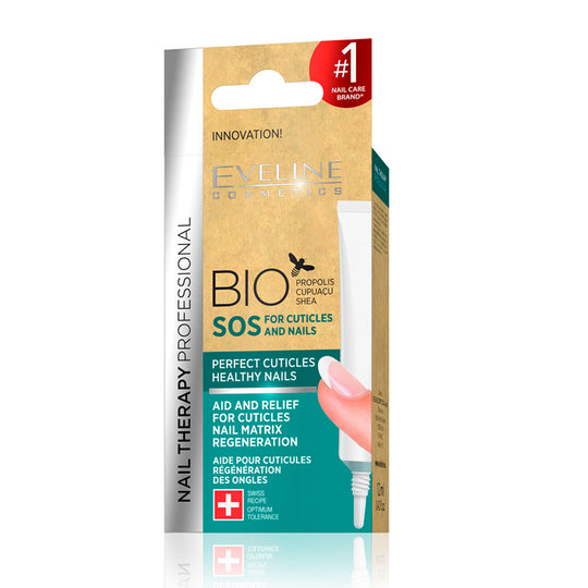 Tratament pentru cuticule si unghii Eveline Nail Therapy Bio SOS 12 ml