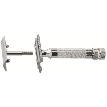 Aparat de ras clasic Safety Razor cu cap cu piaptan inchis Merkur 34C Chrome