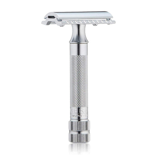 Aparat de ras clasic Safety Razor cu cap cu piaptan inchis Merkur 34C Chrome