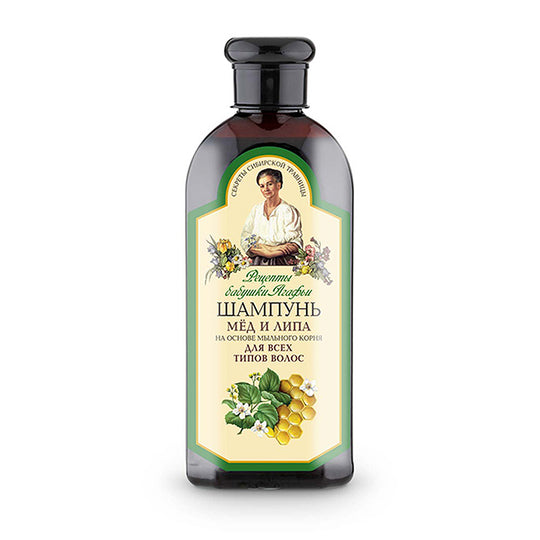 Sampon cu miere si tei pentru toate tipurile de par Agafia 350 ml