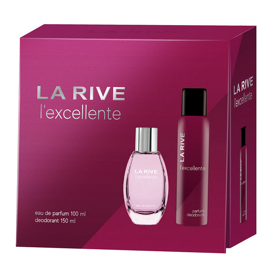 Set cadou La Rive L'Excellente cu parfum si deodorant