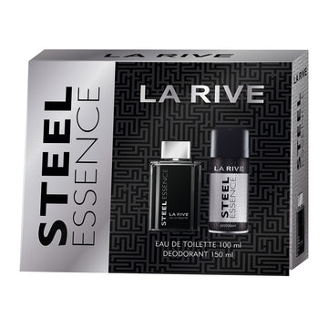 Set cadou La Rive Steel Essence Man cu parfum si deodorant