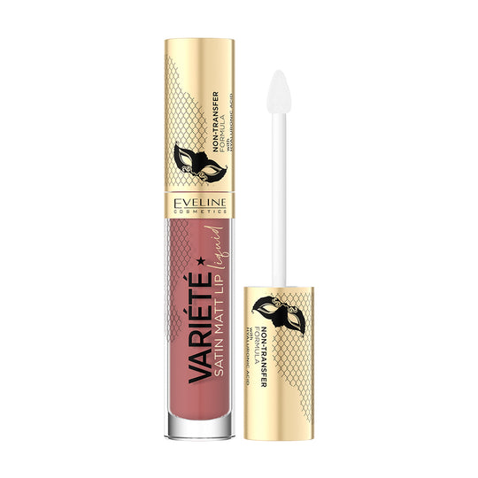 Ruj lichid Eveline Variete Satin Matt Lip Liquid Nr. 4, 4.5 ml