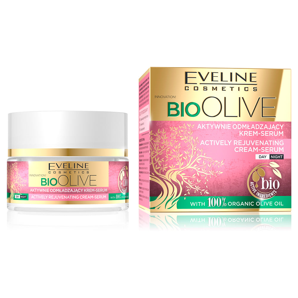 Crema serum de intinerire activa Eveline Bio Olive 50 ml