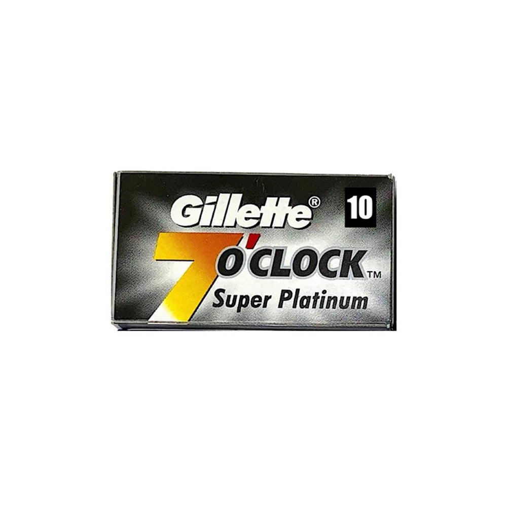 Rezerve lame de ras Gillette 7 o'clock Super Platinum 10 buc
