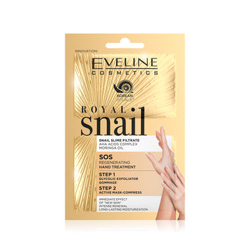 Tratament regenerant pentru maini Eveline Royal Snail 2X6 ml