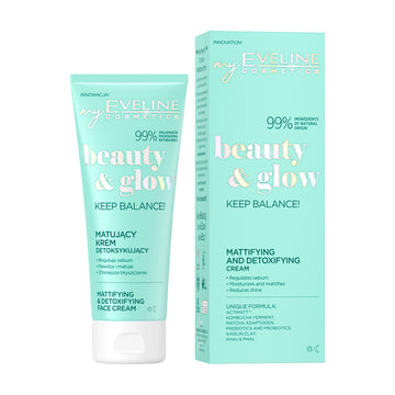 Crema de zi si noapte matifianta si detoxifianta Eveline Beauty&Glow 75 ml