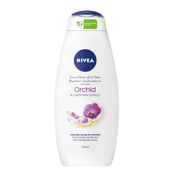 Spuma de baie si gel de dus 2 in 1 Nivea Orchid & Cashmere 750 ml