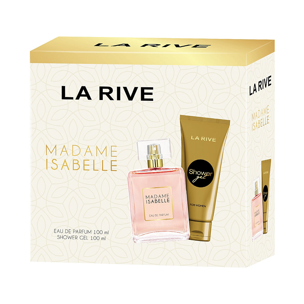 Set cadou La Rive Madame Isabelle cu apa de parfum si gel de dus