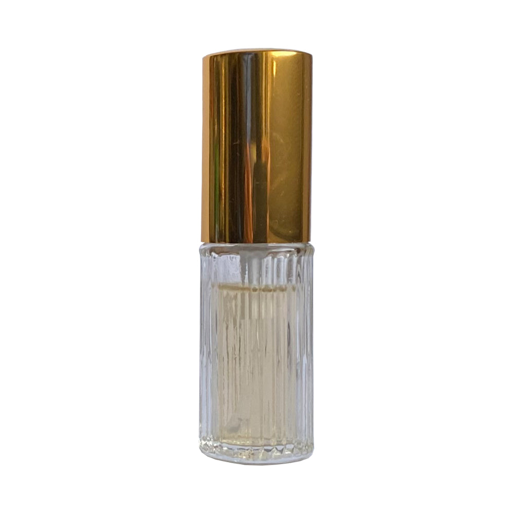 Sticluta cu pulverizator si capac Gold metal pentru parfum - Stella 11 ml