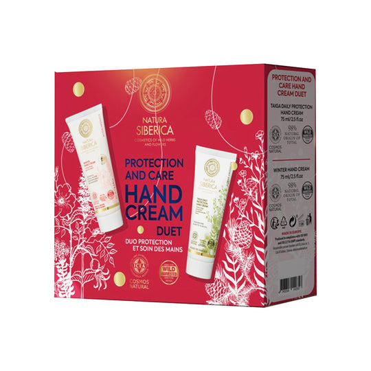 Set pentru ingrijirea si protejarea mainilor Natura Siberica Hand Cream Duet