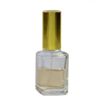 Sticluta cu pulverizator si capac Gold metal ptr. parfum - Emma 15 ml