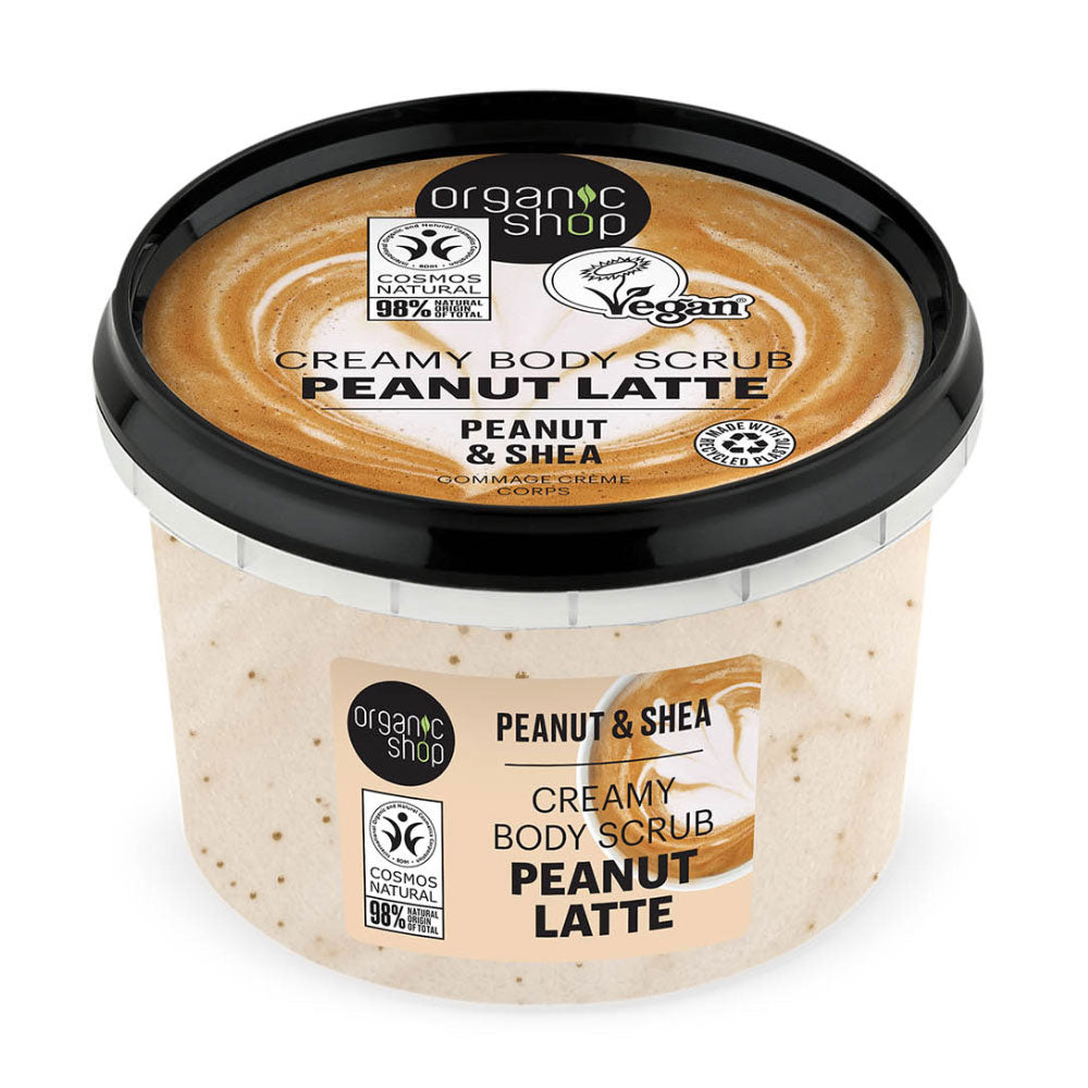 Scrub de corp cremos Organic Shop Peanut Latte & Shea 250 ml