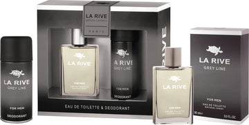 Set cadou La Rive Grey Line, parfum + deo