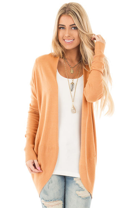 Cardigan simplu din material fin fara nasturi BL999-19