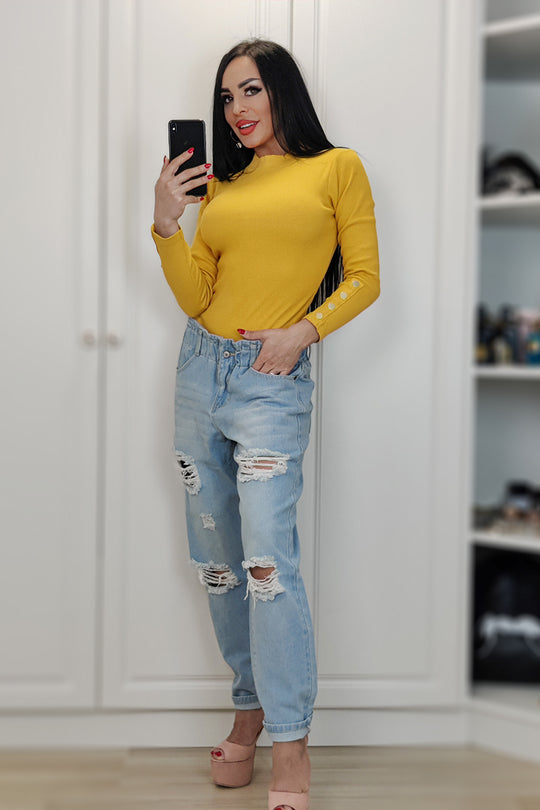 Body casual din bumbac C681-991