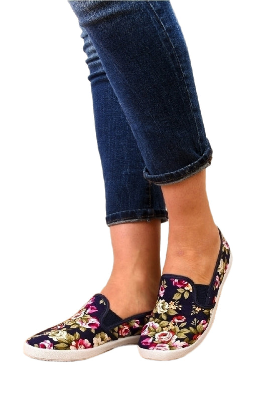 Tenesi cu banda elastica si imprimeu floral CH2605-100